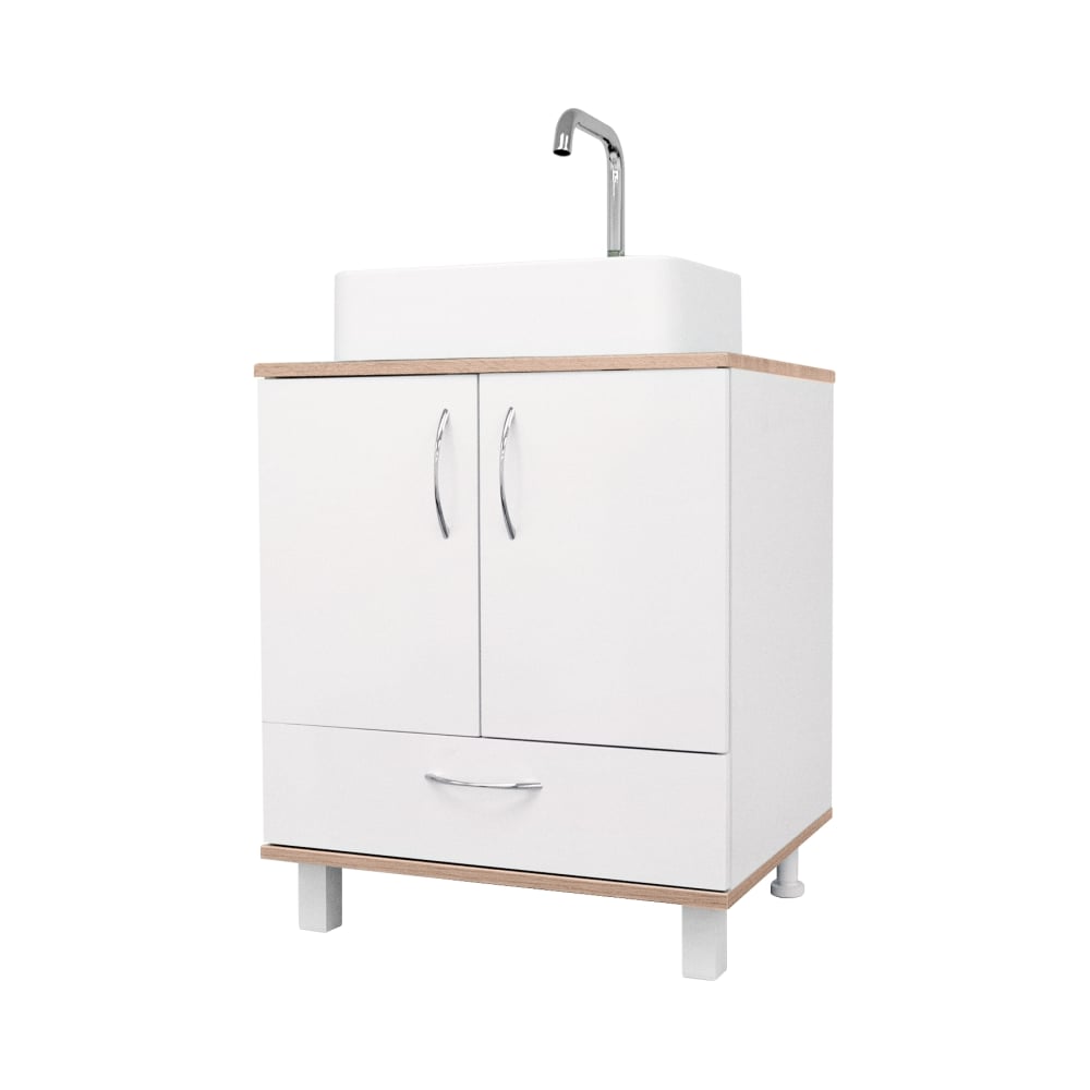 Изображение товара Дорогая напольная тумба Doratiz Гавайи 60 под умывальник Venera 45 белая