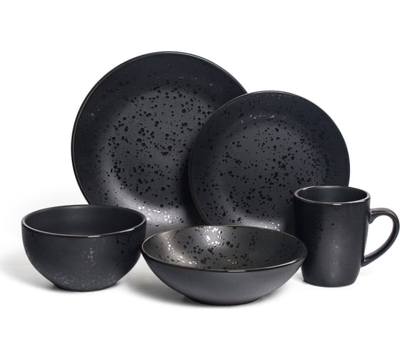 Изображение товара Набор столовый керамический DOMENIK DROPS на 4 персоны (16 предметов) DMS160-ECOM