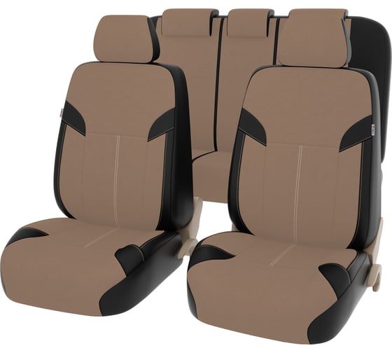 Изображение товара Чехлы PSV Amulet Next Черный Бежевый экокожа + велюр 132311