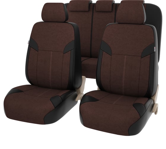 Изображение товара Чехлы PSV Amulet Next Черный Коричневый экокожа + велюр 132312