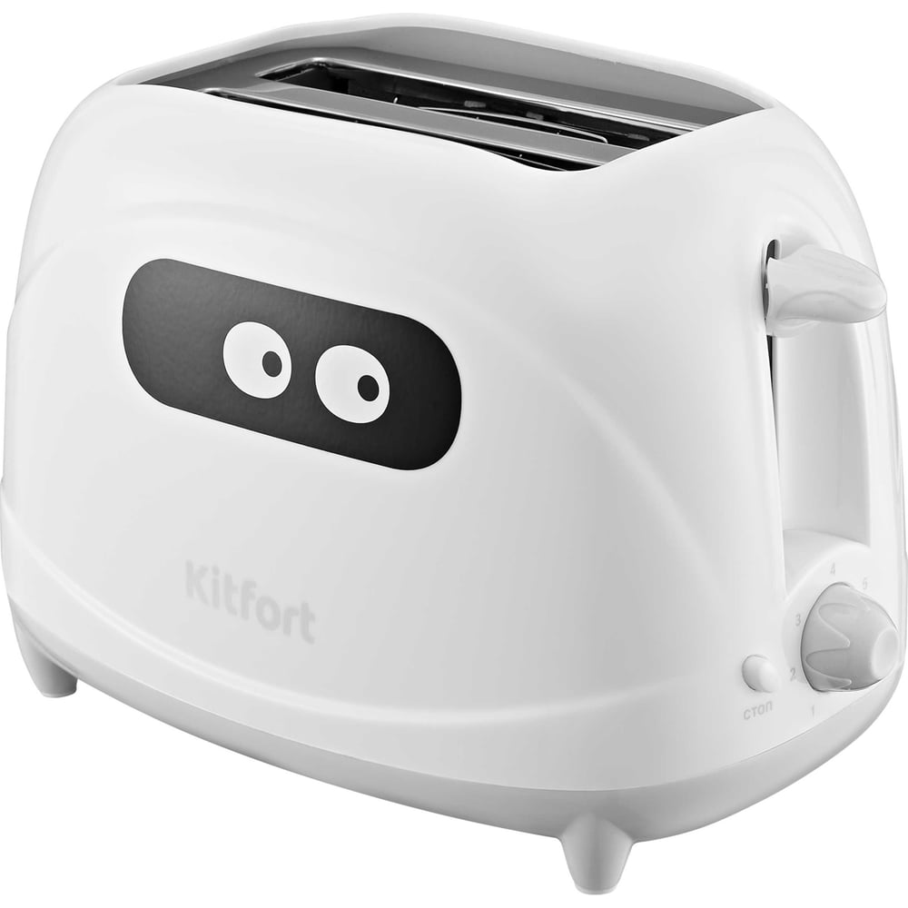 Изображение товара Тостер KITFORT КТ-6486 700 Вт, белый, 2 тоста
