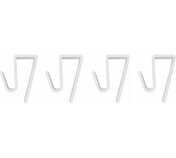 Изображение товара Навесные крючки DM PLAST Цвет Белый 4 шт Крючки_Навесные