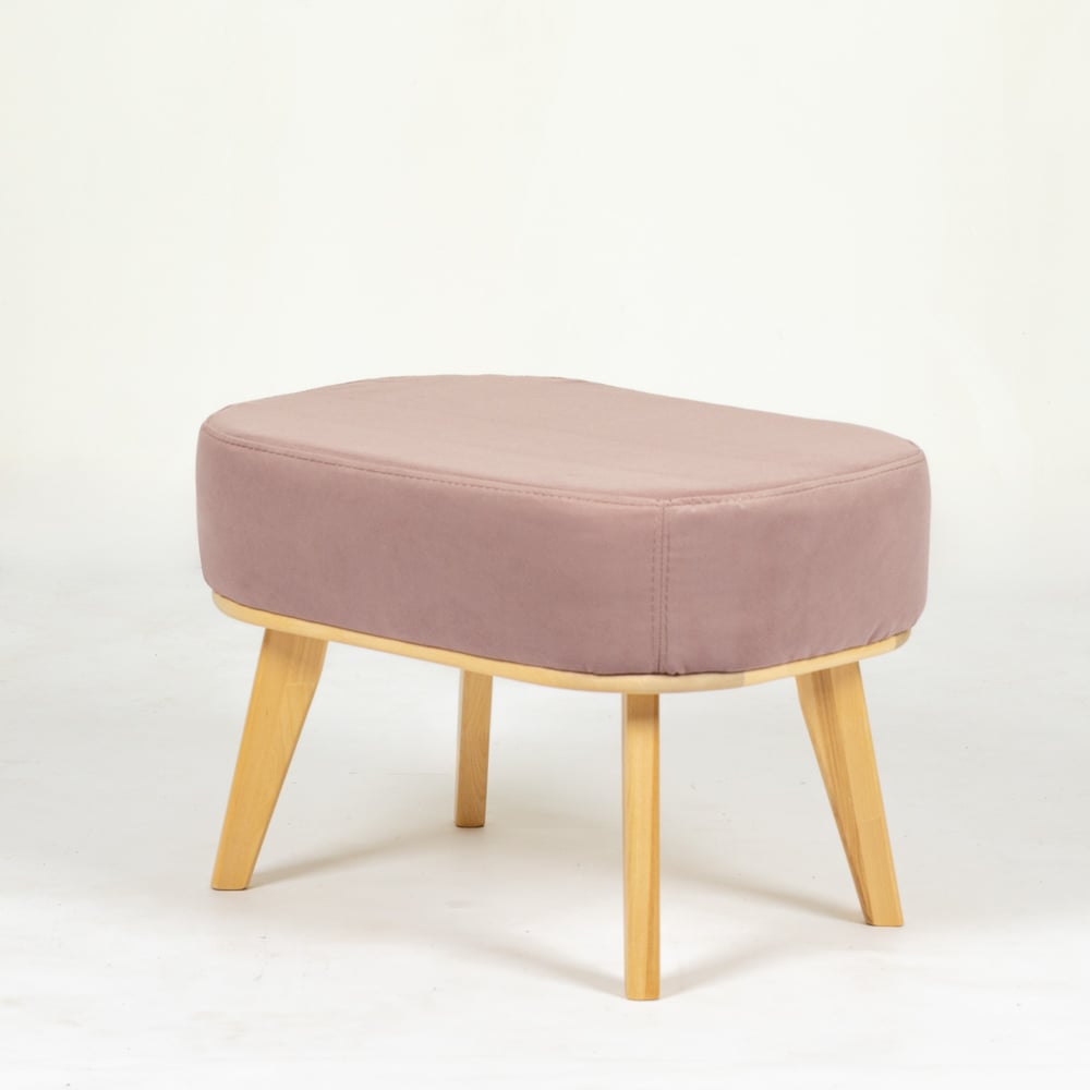 Изображение товара Банкетка Комфорт-5 VELUTTO 11 скандинавский стиль овальная мебель для интерьера