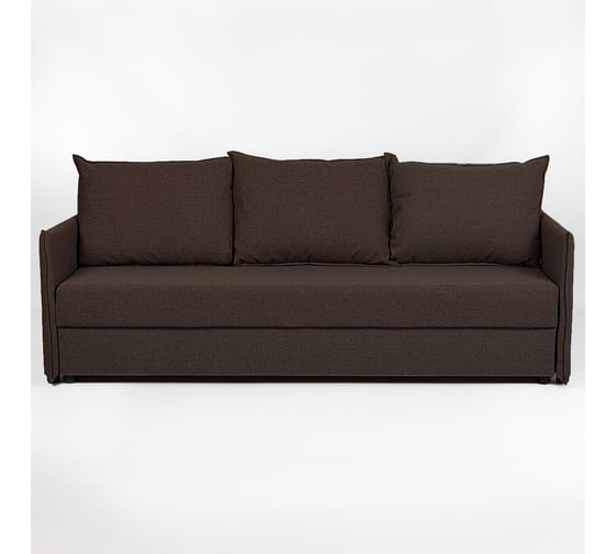 Изображение товара Диван-кровать Марсель, кофейный, рогожка, с подлокотниками, еврокнижка, двуспальный, Divan24 70310354