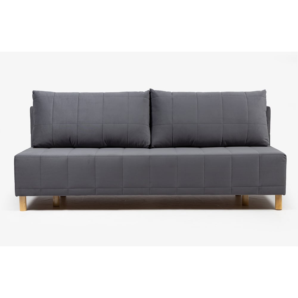 Изображение товара Диван-Бонавентура Divan24 70310387 Еврокнижка серый велюр 1950x770x730