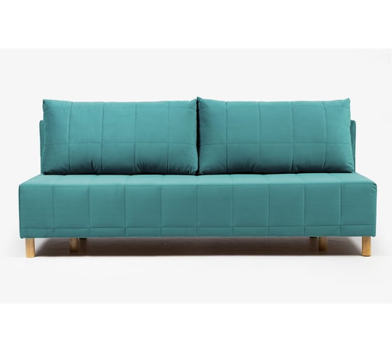 Изображение товара Диван-кровать Бонавентура, велюр мятный, механизм Еврокнижка 195x77x73 см, Divan24 70310416