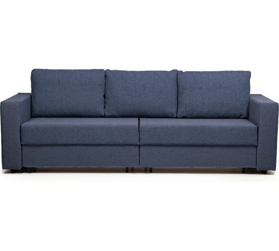 Изображение товара Диван кровать Аликанте раскладной двуспальный еврокнижка синий рогожка, Divan24 77400195