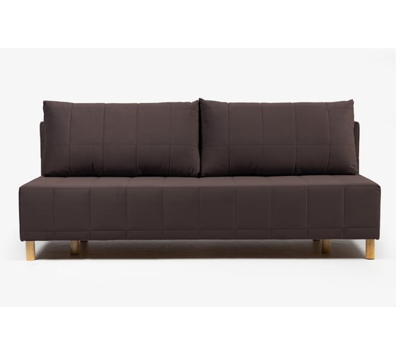 Изображение товара Диван-кровать Бонавентура, велюр шоколадный, механизм Еврокнижка 195x77x73 см, Divan24 70310389