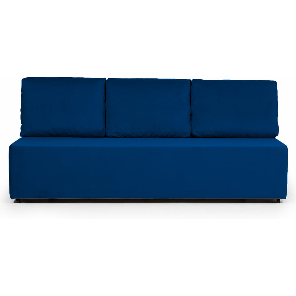 Изображение товара Диван-кровать Крит велюр синий двуспальный раскладной современный стиль