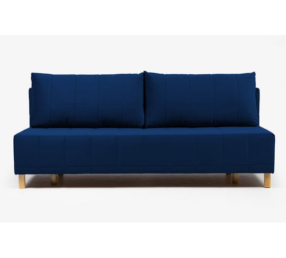 Изображение товара Диван-кровать Бонавентура, велюр синий, механизм Еврокнижка 195x77x73 см, Divan24 70310388