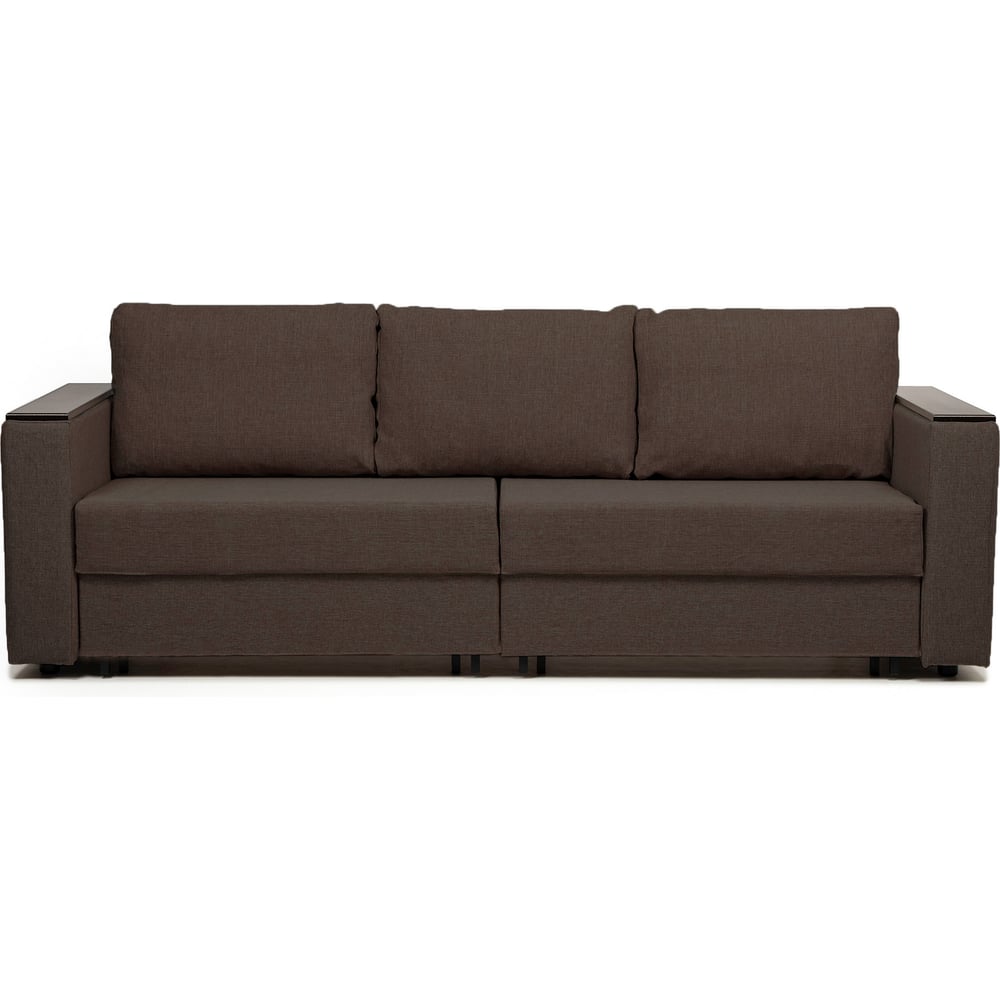 Изображение товара Диван-кровать Сарагоса раскладной двуспальный еврокнижка кофейный рогожка Divan24