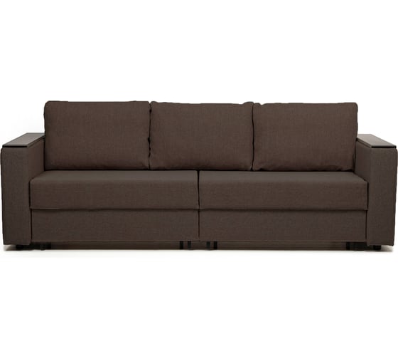 Изображение товара Диван-кровать Сарагоса раскладной двуспальный еврокнижка, кофейный рогожка, Divan24 77400186