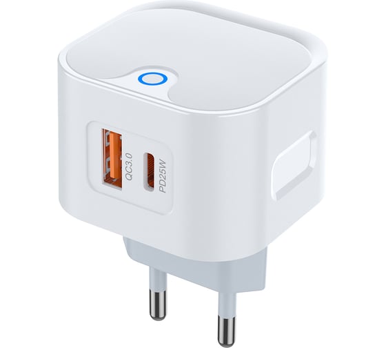 Изображение товара СЗУ PERO TC21 USB-A + USB-C, PD 25W белый ТС21W
