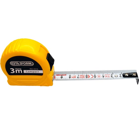 Изображение товара Рулетка измерительная Ceta Form пластиковый корпус, 3 м, 16 мм P05-0316