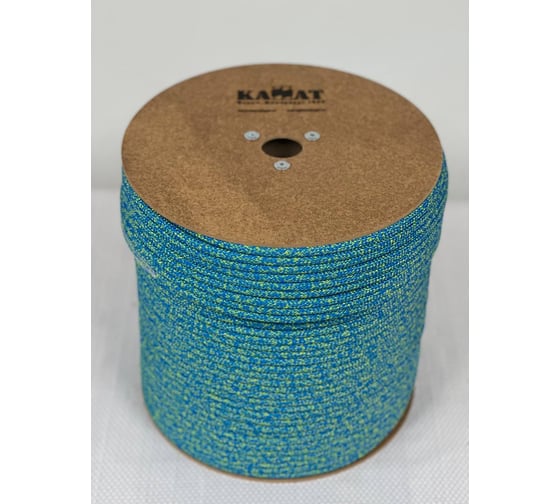 Изображение товара Репшнур ПА ОАО КАНАТ ø8мм 32-х прядный "УРАЛ",, цветная, термообработанная, оплётка из кручёных нитей, с ПА сердечником низкого растяжения, 200м 1010320008Р200