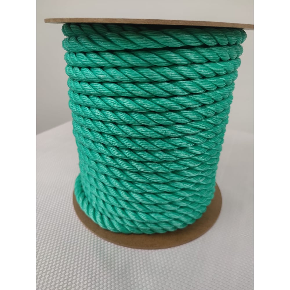 Изображение товара Полистиловый канат ø12мм 100м трос с 3-прядной свивкой для строительных работ