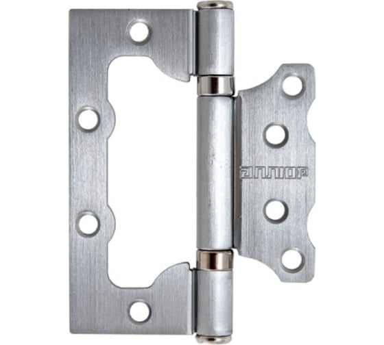 Изображение товара Петля Аллюр 100х75 2ВВ SCP матовый хром БЛИСТЕР пара Б738