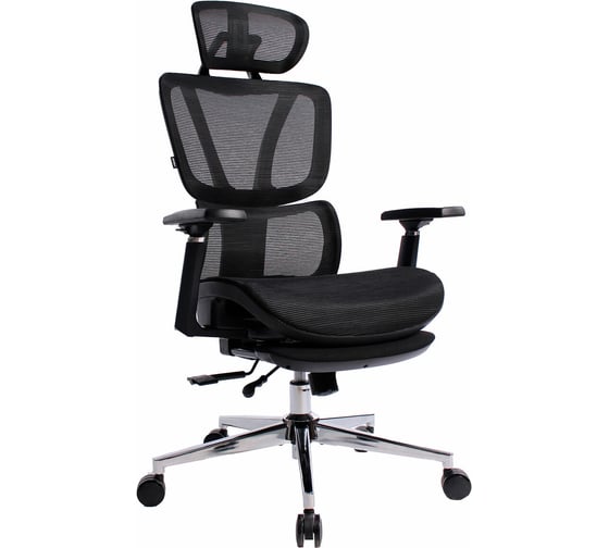 Изображение товара Кресло PREMIUM Evolution ER-700, подножка, слайдер, синхромеханизм, сетка, черное, BRABIX 532947