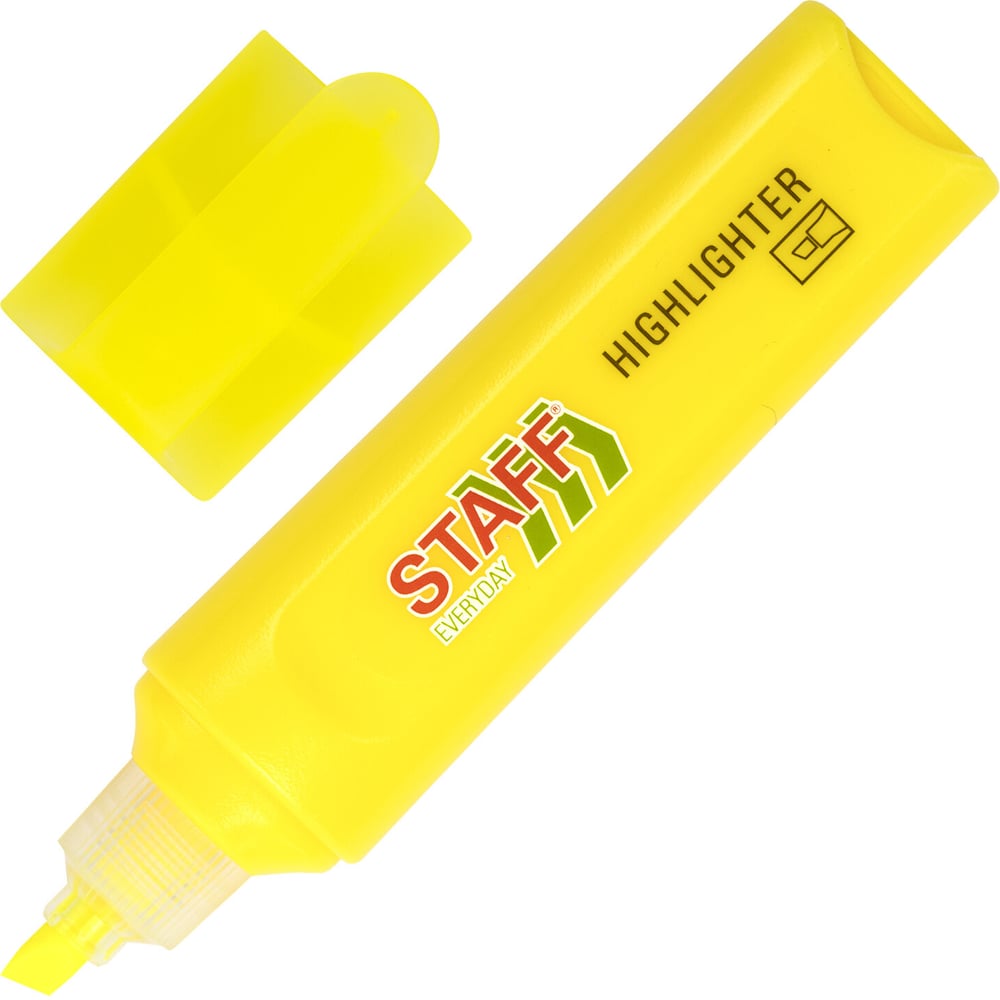 Изображение товара Текстовыделитель EVERYDAY HL-720, ЖЕЛТЫЙ, линия 1-5 мм, Staff 152553