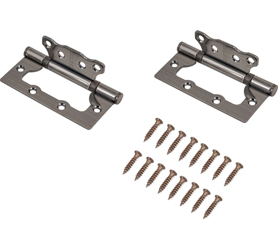 Изображение товара Петля Аллюр 100х75 2ВВ АВ бронза БЛИСТЕР пара Б749