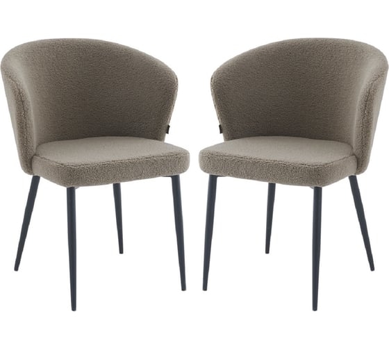 Изображение товара Стул Hesby Cadence Serene (комплект 2 шт.) коричневый, черный HSBI_DC148_brown_2