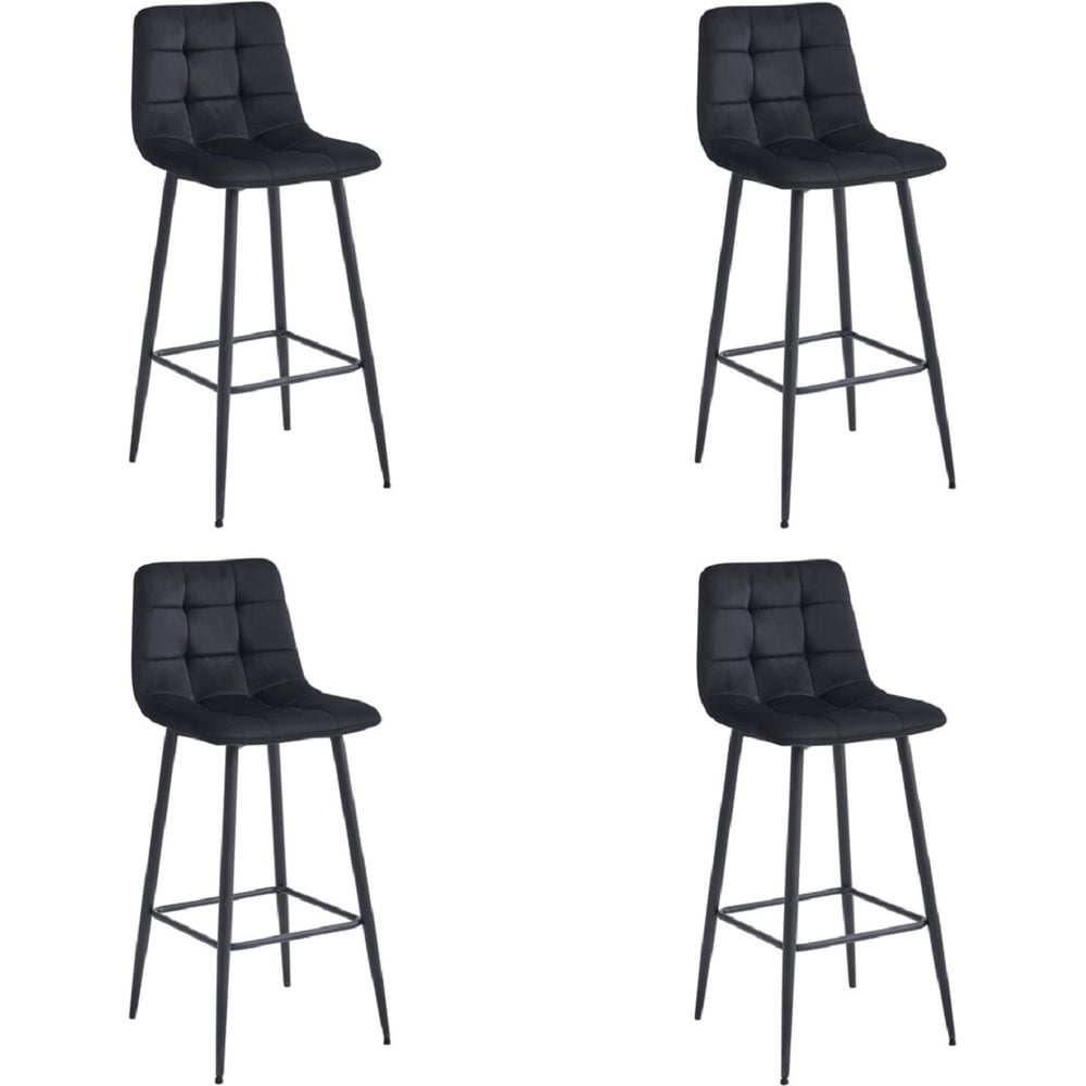 Стул барный Hesby Balance Fusion (комплект 4 шт.) черный HSBI_BC101_black_4