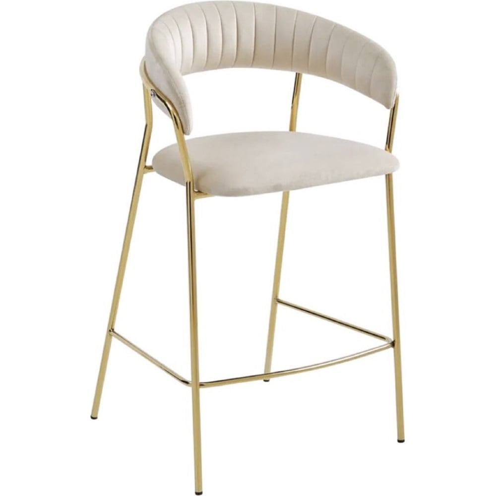 Изображение товара Барный стул Hesby Nexus Refuge бежевый и золотой
