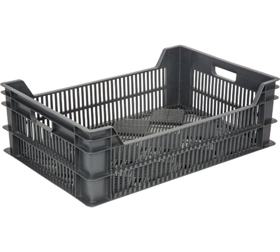 Изображение товара Ящик Тара.ру п/э 600х400х200 чёрный 00363