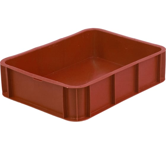 Изображение товара Ящик Тара.ру п/э 430х330х110 без крышки, под пирожные, красный 02959