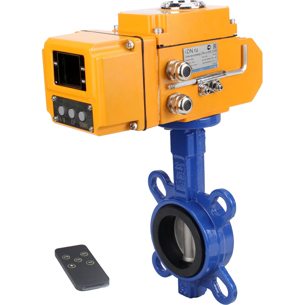 Изображение товара Затвор DN.ru GGG50-316L-NBR Ду40 Ру16 с электроприводом QT-005 220В