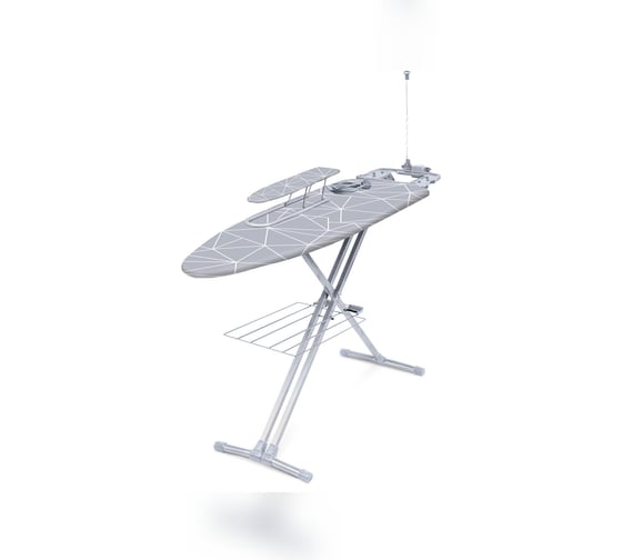 Изображение товара Гладильная доска OVK Home тефлон с линиями на сером НТ9/4