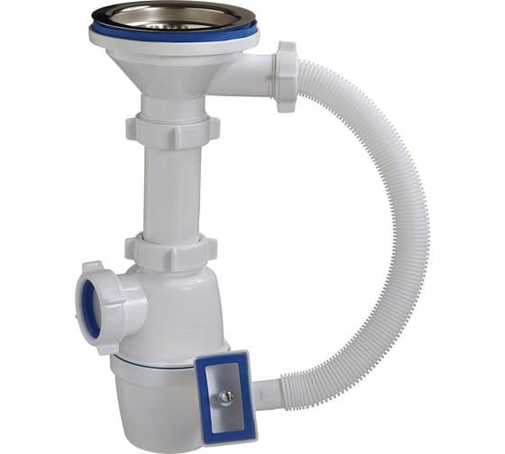 Изображение товара Бутылочный сифон ORIO 3 1/2х40, с переливом А-4007