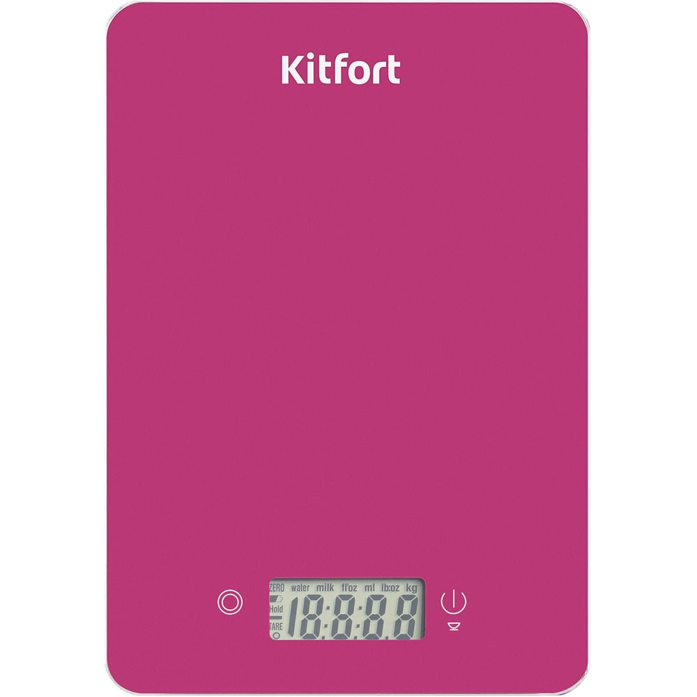 Изображение товара Кухонные весы KITFORT КТ-857-1, электронные, розовые, точность 5 г, до 5 кг
