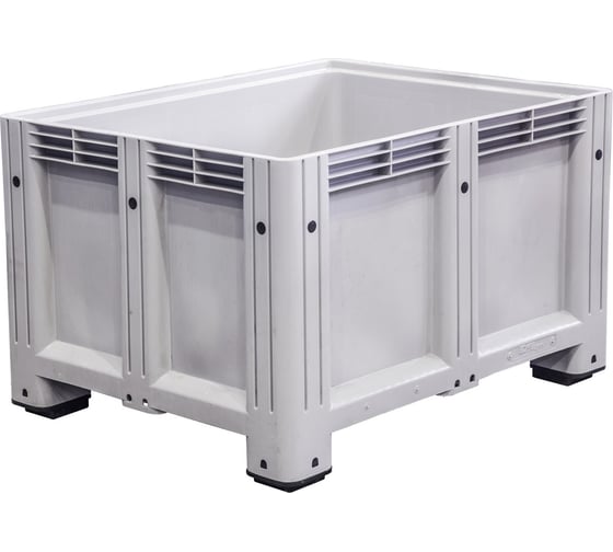 Изображение товара Пластиковый контейнер Etap Dogan Big Box п/э 1200x1000x760 сплошной, на ножках, серый 14860