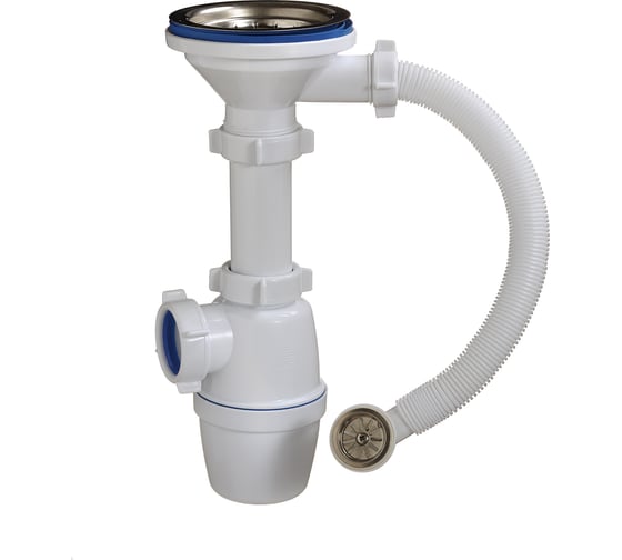 Изображение товара Бутылочный сифон ORIO 3 1/2х40, с круглым переливом А-5007