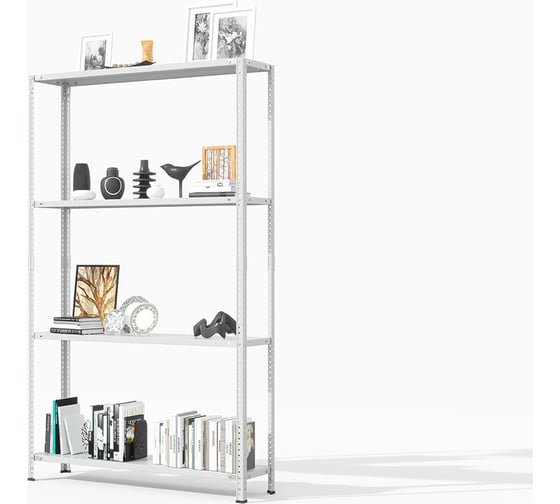 Изображение товара Стеллаж металлический ГТС ТС Лайт 2000х1200х300 сост.ст. Полки: 4 шт,металл 99-20001203