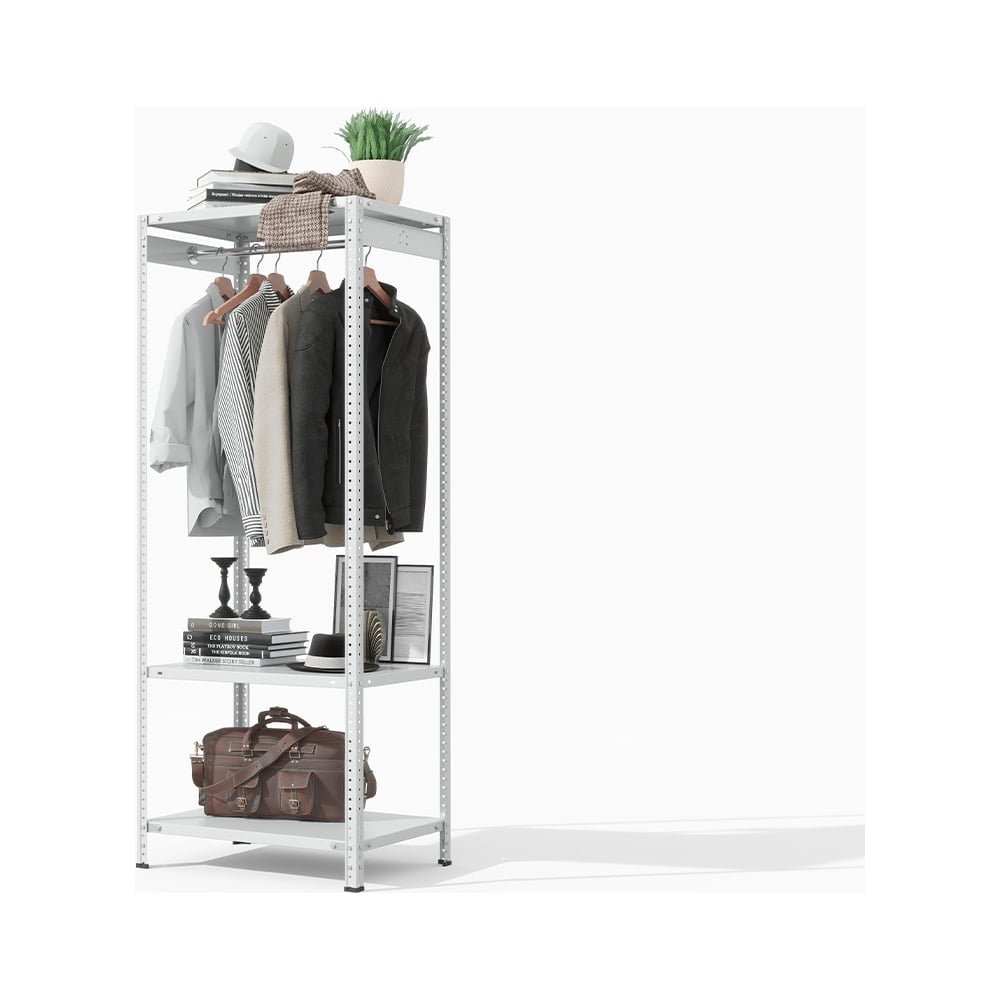 Изображение товара Металлический стеллаж ГТС ТС Лайт ВЕШАЛКА 1800x700x500 мм 3 полки