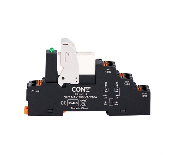 Изображение товара Двухконтактный релейный модуль CONTA, 15 мм 24V DC CR-024-2FC