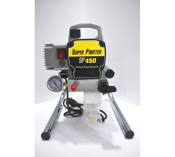 Изображение товара Окрасочный аппарат безвоздушного распыления Dino-Power 210 бар (шланг 15 м, пистолет, удлинитель 45 см) SP-450