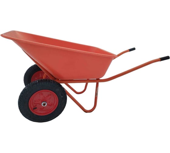 Изображение товара Тачка строительная усиленная 2-х колесная LWI 150 л, 280 кг, сверхпрочное полимерное корыто LWI150х2PROFI