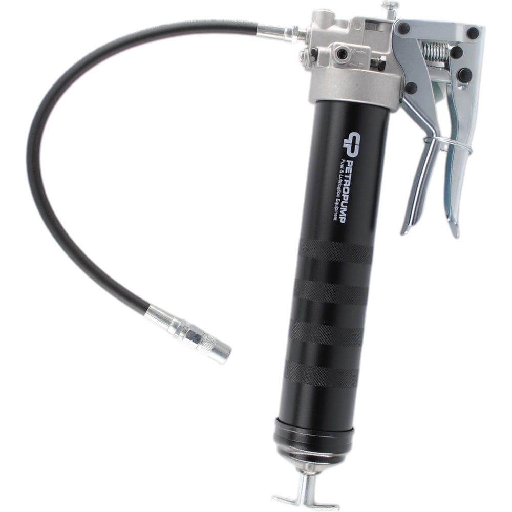 Изображение товара Шприц пистолетного типа для смазки Petropump 500см3, 1/8" BSPT, 130 бар, шланг с насадкой, 1,3 г/ход PP100331