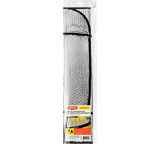 Изображение товара Шторка солнцезащитная DASWERK 150х80см для лобового стекла автомобиля, на присосках 671253