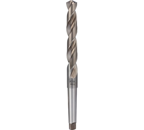 Изображение товара Сверло по металлу H-Tools 14.0x189/108 мм, DIN345, h8, HSSE-Co8 Pro, KM1, 135 град 206140EHT