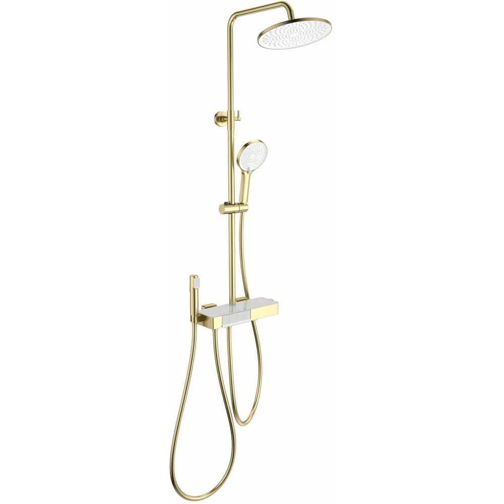 Изображение товара Душевая система с термостатом Wonzon & Woghand 255 мм золото