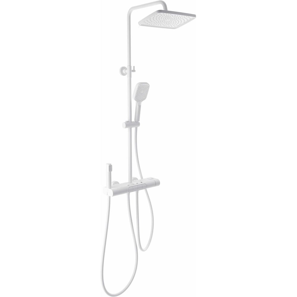 Изображение товара Душевая система с термостатом Wonzon & Woghand белый матовый WW-B4129-MW
