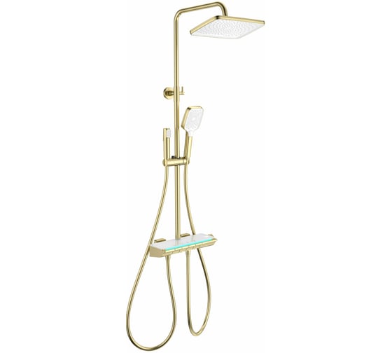 Изображение товара Душевая система с термостатом Wonzon & Woghand Брашированное золото WW-B4174-BG