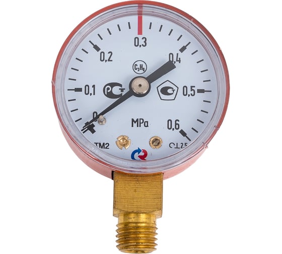 Изображение товара Манометр пропановый Инсвартех 0,6МПа 12*1.5 IST0303