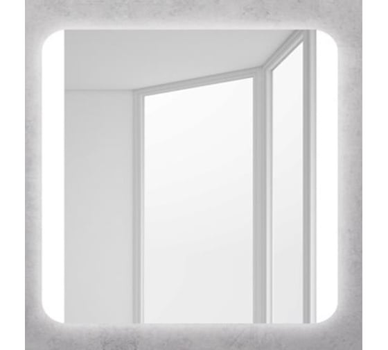 Изображение товара Зеркало со встроенным светильником и кнопочным выключателем BelBagno SPC-CEZ-700-700-LED-BTN