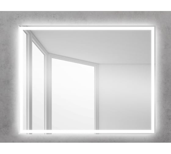 Изображение товара Зеркало со встроенным светильником и кнопочным выключателем BelBagno SPC-GRT-1000-800-LED-BTN