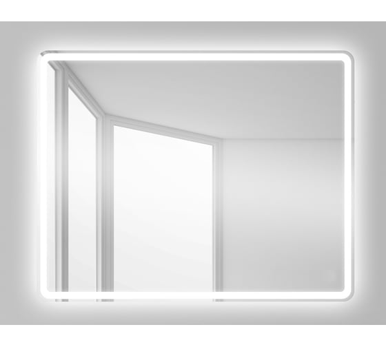 Изображение товара Зеркало со встроенным светильником и кнопочным выключателем BelBagno SPC-MAR-1000-800-LED-BTN